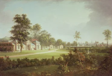 Annefield mit Glasgow im Hintergrund, ca. 1800